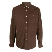 Ralph Lauren Räfflad Corduroy Skjorta Brown, Herr