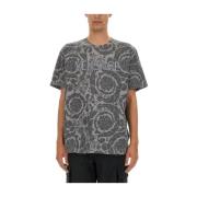 Versace Barock Logo T-shirt Gray, Herr