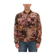 Etro Blommig Bomberjacka Brown, Herr