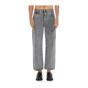 Etro Klassiska Straight Fit Denim Jeans Gray, Herr