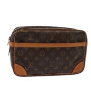 Louis Vuitton Vintage Pre-owned Canvas kuvertvskor Brown, Dam