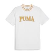 Puma Grafisk Squad Bomull T-shirt White, Herr