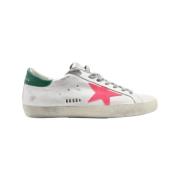 Golden Goose Superstar White Rose Fluo Star Green Sneakers White, Herr