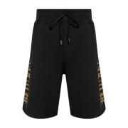 Versace Jeans Couture Svarta Casual Shorts för Män Black, Herr