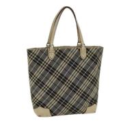 Burberry Vintage Pre-owned Canvas axelremsvskor Blue, Dam