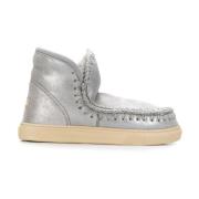 Mou Silver Sneakers för Kvinnor Aw24 Gray, Dam