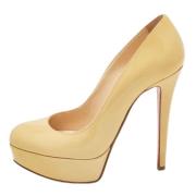 Christian Louboutin Pre-owned Pre-owned Laeder klackskor Beige, Dam