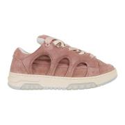 Santha Rosa & Lila Sneakers Trendig Stil Pink, Dam