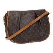 Louis Vuitton Vintage Pre-owned Canvas axelremsvskor Brown, Dam