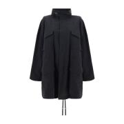 Maison Margiela Svarta Jackor med Ståkrage Black, Dam