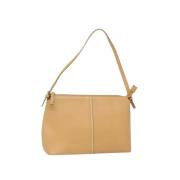 Burberry Vintage Pre-owned Laeder axelremsvskor Beige, Dam