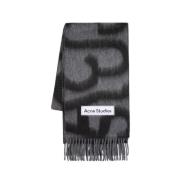 Acne Studios Lyxig Ullsjal i Svart Black, Unisex