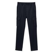 Corneliani Ull Cargobyxor med Fickor Blue, Herr