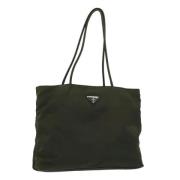 Prada Vintage Pre-owned Nylon prada-vskor Green, Dam