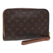 Louis Vuitton Vintage Pre-owned Canvas kuvertvskor Brown, Dam