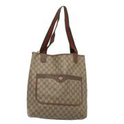 Gucci Vintage Pre-owned Laeder totevskor Brown, Dam