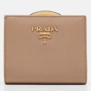 Prada Vintage Pre-owned Laeder plnbcker Beige, Dam