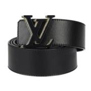 Louis Vuitton Vintage Pre-owned Laeder skrp Black, Dam