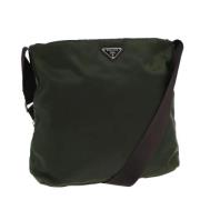 Prada Vintage Pre-owned Nylon prada-vskor Green, Dam