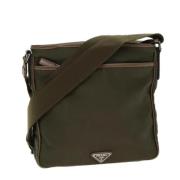 Prada Vintage Pre-owned Nylon prada-vskor Green, Dam