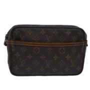 Louis Vuitton Vintage Pre-owned Canvas kuvertvskor Brown, Dam