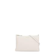 Coccinelle Ivory Pebbled Läder Pochette Damväska Beige, Dam