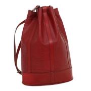 Louis Vuitton Vintage Pre-owned Laeder axelremsvskor Red, Dam