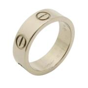 Cartier Vintage Pre-owned Vitt guld ringar Gray, Dam