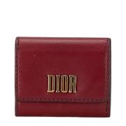 Dior Vintage Pre-owned Laeder plnbcker Red, Dam