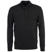 Barbour Half Zip Patch Tröja Black, Herr