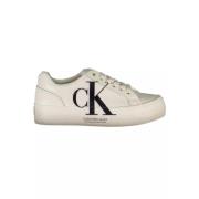 Calvin Klein Eco-Chic Vita Sneakers med Kontrastdetaljer White, Dam