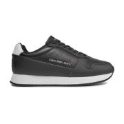 Calvin Klein Blandade lädersneakers Black, Herr