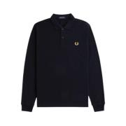 Fred Perry Klassisk Polo Tröja för Män Blue, Herr