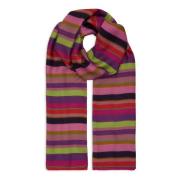 Gallo Lätt lila unisex-scarf med flerfärgade ränder Multicolor, Unisex