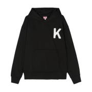 Kenzo Broderad Oversize Hoodie Black, Herr