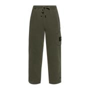 Stone Island Sweatpants med logotyp Green, Herr