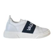 Valentino Vit Läder Slip-On Sneaker med Elastisk Band White, Herr