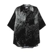 Alexander McQueen Svart Twillvävt Skjorta Black, Herr