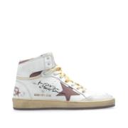 Golden Goose Vita Läderstjärnsneakers Italien White, Dam