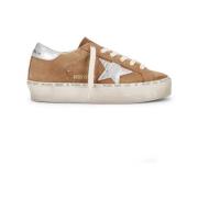 Golden Goose Kamel Läder Plattform Sneakers Brown, Dam