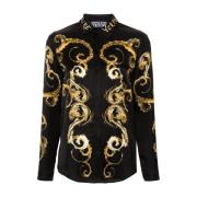 Versace Jeans Couture Svarta skjortor för kvinnor Aw24 Black, Dam