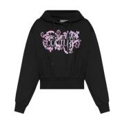 Versace Jeans Couture Svart Sweatshirt för Kvinnor Aw24 Black, Dam