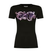 Versace Jeans Couture Svarta T-shirts och Polos ***cv Black, Dam