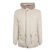 Brunello Cucinelli Stiliga Piumino Kappor Beige, Herr