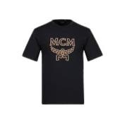 MCM Avslappnad Bomull T-shirt Black, Herr