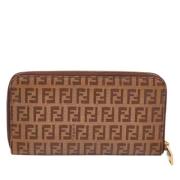 Fendi Vintage Pre-owned Canvas plnbcker Brown, Dam