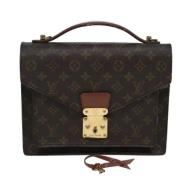 Louis Vuitton Vintage Pre-owned Canvas louis-vuitton-vskor Brown, Dam