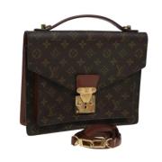 Louis Vuitton Vintage Pre-owned Canvas louis-vuitton-vskor Brown, Dam