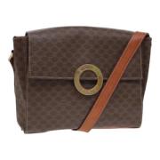 Celine Vintage Pre-owned Laeder axelremsvskor Brown, Dam