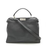 Fendi Vintage Pre-owned Laeder fendi-vskor Gray, Dam